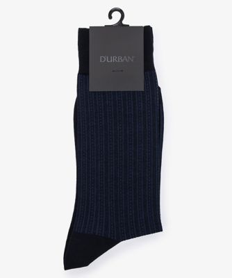 ダーバン　Ｄ’ＵＲＢＡＮ　ストライプ柄ソックス（１６０５５９３７０２）