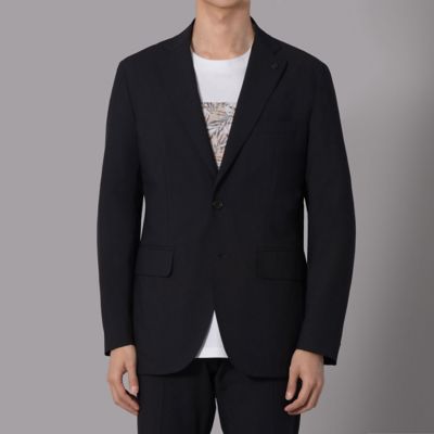 D'URBAN　サマージャケット ダーバン D'URBAN ストレッチトロピカル無地ジャケット