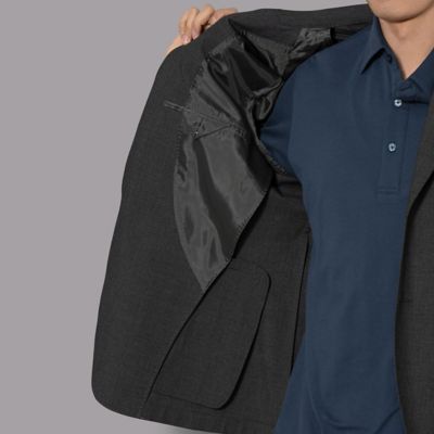 ダーバン D'URBAN ストレッチトロピカル無地ジャケット