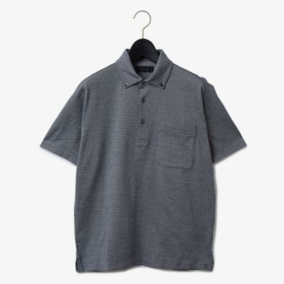 ダーバン D'URBAN ダイヤ小紋カラーポロシャツ（ショート