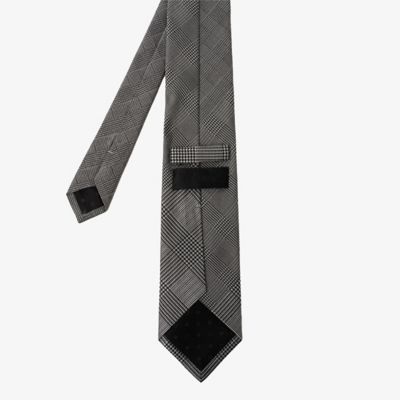 ダーバン D'URBAN グレンチェッククラシカルネクタイ （グレー