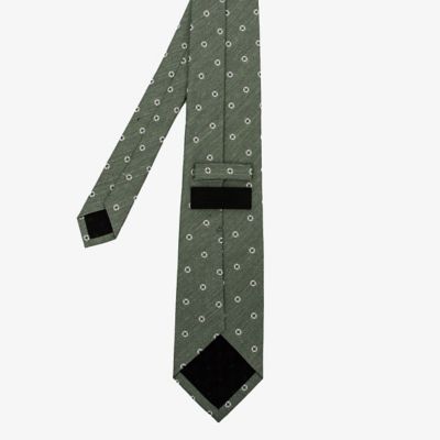 新品タグ付き☆プラダ☆ネクタイ☆カーキ☆ブラウン☆無地☆ヘリンボーン☆518 新品タグ付き☆プラダ☆ネクタイ☆カーキ☆ブラウン☆無地