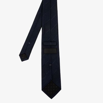 ダーバン D'URBAN ダブルストライプネクタイ （ネイビー