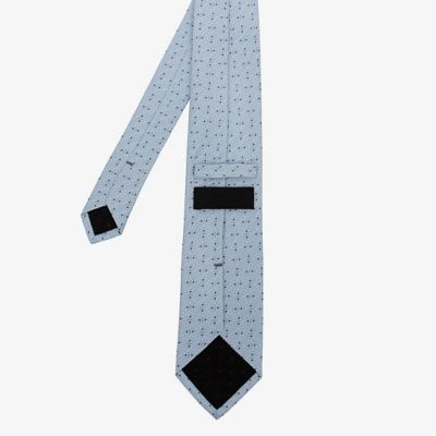ダーバン D'URBAN サックスジオメトリックネクタイ （ブルー