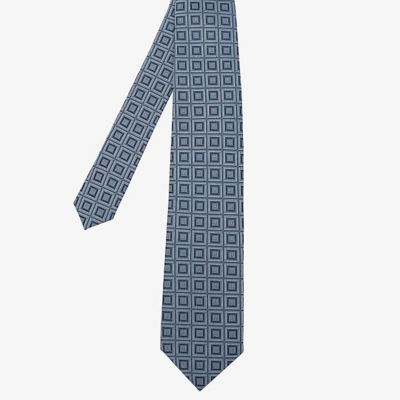 ＜D’URBAN (Men)＞ダーバン　Ｄ’ＵＲＢＡＮ　スカイブルースクエアネクタイ　（ブルー）（１６０６２８０４０６）