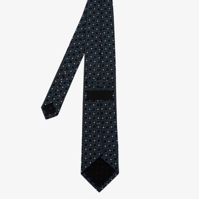 ダーバン D'URBAN フラワーダイヤパターン ネクタイ （グリーン