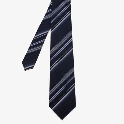 ダーバン D'URBAN ブルーグラデーションストライプネクタイ