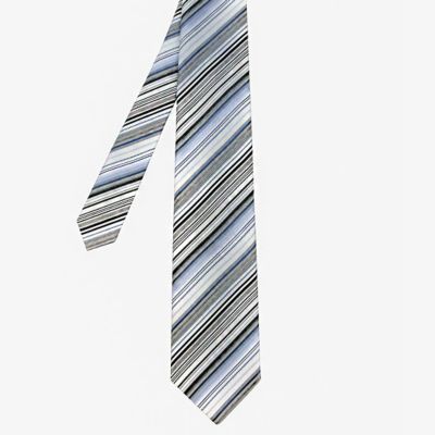 ダーバン D'URBAN マルチストライプブルーネクタイ （ブルー