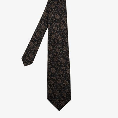 ＜D’URBAN (Men)＞ダーバン　Ｄ’ＵＲＢＡＮ　アンティークフラワーネクタイ　（ブラウン）（１６０６２８０５１４）