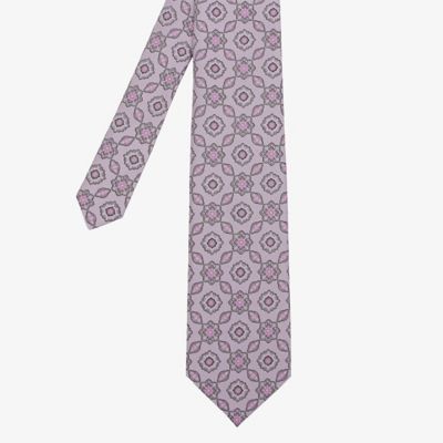 ダーバン D'URBAN 【WEB限定】ラベンダー小紋ネクタイ