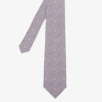 シルク100％】グレンチェック柄 ネクタイ（4706NK19