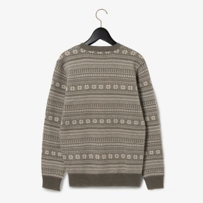 ノルディック柄クルーネックニット（1606461008） | D'URBAN