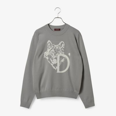 D'URBAN (Men)/ダーバン ダーバン D'URBAN【D'URBAN GOLF 】ロゴクルーネックニット(1805461050) 93_グレー トップス【三越伊勢丹/公式】