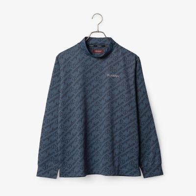 D'URBAN (Men)/ダーバン ダーバン D'URBAN【D'URBAN GOLF 】総ロゴプリントモックネックカットソー(1805471532) 38_ネービーブルー トップス【三越伊勢丹/公式】