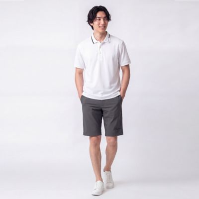 ダーバン D'URBAN 【GOLF】襟プリントポロシャツ（ショート