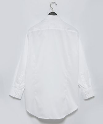【ネックスリーブ】ホワイトダイヤドレスシャツ（形態安定）（４８４４４２１２０４）