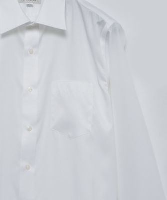 【ネックスリーブ】ホワイトダイヤドレスシャツ（形態安定）（４８４４４２１２０４）