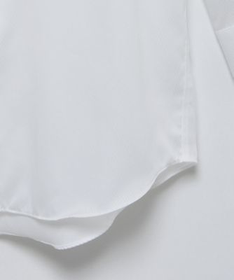 【ネックスリーブ】ホワイトダイヤドレスシャツ（形態安定）（４８４４４２１２０４）