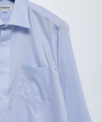 ネックスリーブ】小紋ジャカードドレスシャツ（形態安定