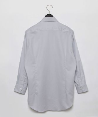 【ネックスリーブ】グレーバスケットドレスシャツ（形態安定）（４８４４４２１２１０）