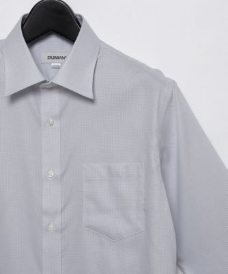 【ネックスリーブ】グレーバスケットドレスシャツ（形態安定）（４８４４４２１２１０）