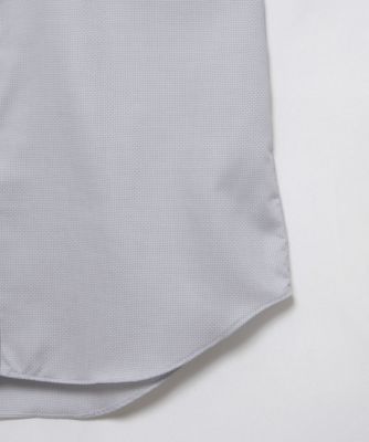 【ネックスリーブ】グレーバスケットドレスシャツ（形態安定）（４８４４４２１２１０）