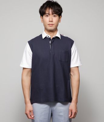 kerog　ハニカム織りネイビー ポロシャツ L 楽天市場】ポロシャツ 9006 POLOIZM DRY半袖ポロシャツ 小倉屋