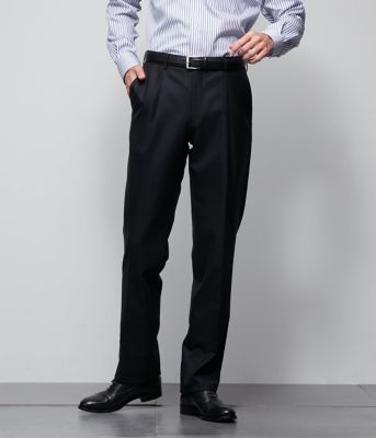 NEWYORKER (Men)/ニューヨーカー HERITAGE CLOTH 無地 サキソニー ワンタックスラックス(セットアップ対応)(202415213210)
