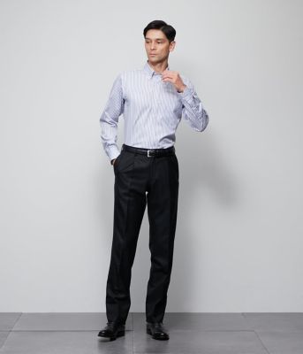 ＨＥＲＩＴＡＧＥ　ＣＬＯＴＨ　無地　サキソニー　ワンタックスラックス（セットアップ対応）（２０２４１５２１３２１０）