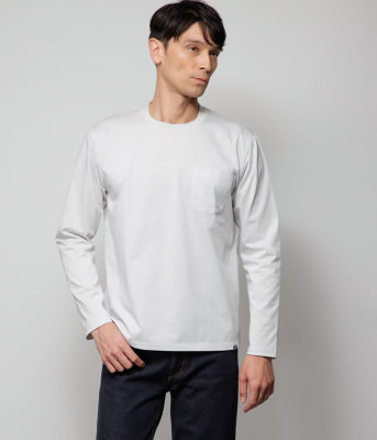 ＜NEWYORKER (Men)＞ＮＹ　ＣＡＲＥ　ＦＲＥＥ　長袖クルーネックＴシャツ（２０２４１５６０２６６１）