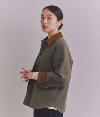 Cotton Moleskin 襟切替ブルゾン 