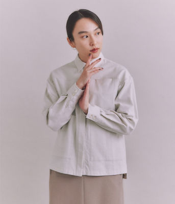 ＜SIPULI (Women)＞Ｏｒｇａｎｉｃ　Ｃｏｔｔｏｎ　Ｓｏｆｔ　Ｖｉｙｅｌｌａ　ビッグポケットシャツ（２０２４３７６１３０２１）