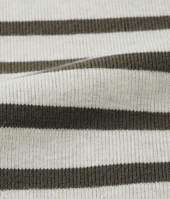 ＢＬＥＮＤＥＤ　ＣＯＴＴＯＮ　襟付きボーダーカーディガン（２０２４３７７１３７３１）