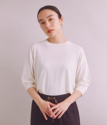 ＜SIPULI (Women)＞［ＩＣＥ　ＣＯＴＴＯＮ］　モックネックプルオーバーニット（２０２４３７７６２７９１）