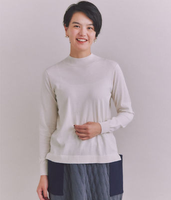 ＜SIPULI (Women)＞Ｈｉｇｈ　Ｇａｇｅｙａｒｎ　Ｋｎｉｔ　ウォッシャブルボトルネックニット（２０２４３７７７３７９９）