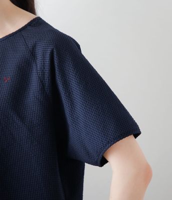 【鹿島アントラーズオフィシャルウェア】ギンガムサッカー　ドルマンスリーブブラウス（２０２４５１６５２９４６）