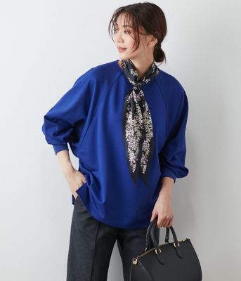 レーヨンナイロンストレッチポンチ ドルマンスリーブプルオーバー