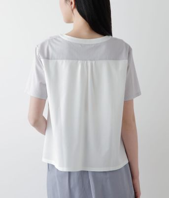 【Ｌ】【接触冷感】Ｊ－ＣＡＭＩＣＩＥ　切り替え半袖プルオーバー（２０２４５４８５２６６３）
