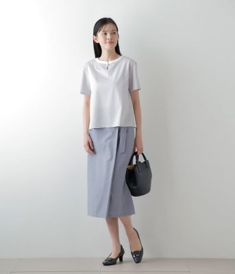 【Ｌ】【接触冷感】Ｊ－ＣＡＭＩＣＩＥ　切り替え半袖プルオーバー（２０２４５４８５２６６３）