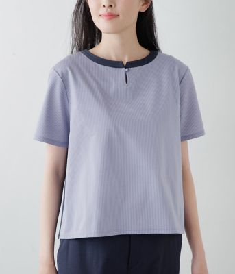 【Ｌ】【接触冷感】Ｊ－ＣＡＭＩＣＩＥ　切り替え半袖プルオーバー（２０２４５４８５２６６３）