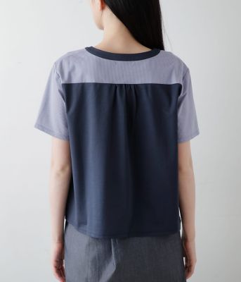 【Ｌ】【接触冷感】Ｊ－ＣＡＭＩＣＩＥ　切り替え半袖プルオーバー（２０２４５４８５２６６３）