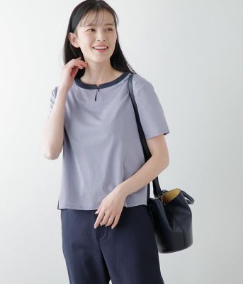 【Ｌ】【接触冷感】Ｊ－ＣＡＭＩＣＩＥ　切り替え半袖プルオーバー（２０２４５４８５２６６３）