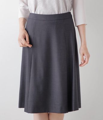 期間限定30％OFF! ウールシルクバーズアイ タックスカート スカート