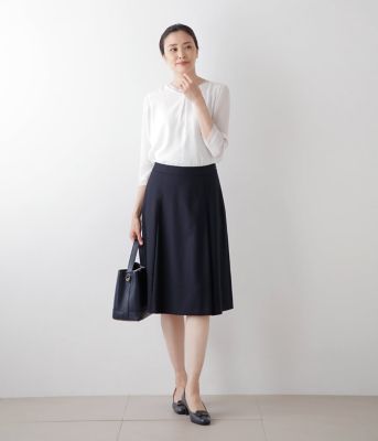 NEW YORKER スカートスーツ ウールシルク混紡９ARブラック NEWYORKER - NEW YORKER(ニューヨーカー) スカートスーツ