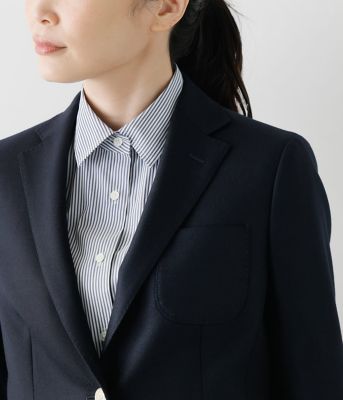 【Ｌ】ウールファインカルゼ　２釦シングルブレザー（２０２４８４０７３９３２）