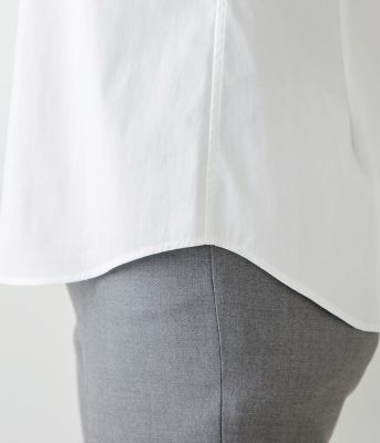 NEWYORKER L-SIZE / ニューヨーカー エルサイズ ストレッチホワイトブロード 長袖シャツ NEWYORKER L-SIZE｜【L】ストレッチホワイトブロード 長袖シャツ