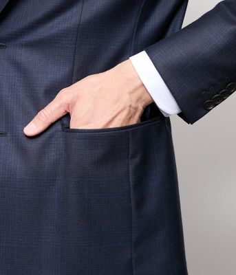 TAILOR CLOTH シルク混 チェック スーツ