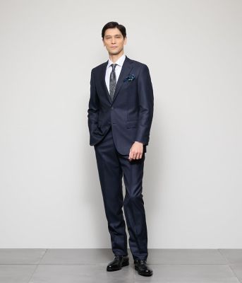 TAILOR CLOTH シルク混 チェック スーツ