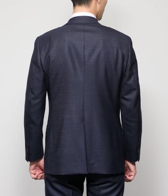 【美品】ニューヨーカー　スーツ　ブラック　ストライプ　XL　ウール100％ NEWYORKER MEN PICK UP ITEM “Japan Craft”｜ファッション通販の