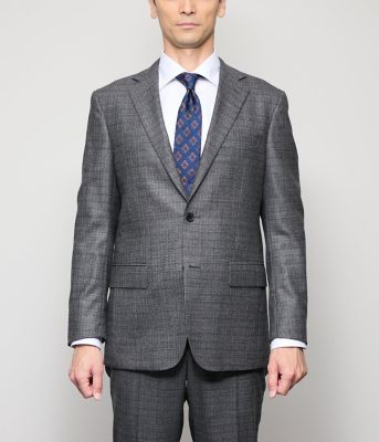 ストレッチ】PREMIUM ミルドチェック ジャケット（セットアップ